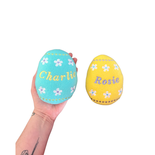 Easter Egg Custom Dog Toy - Personalized Easter Squeaky Toy