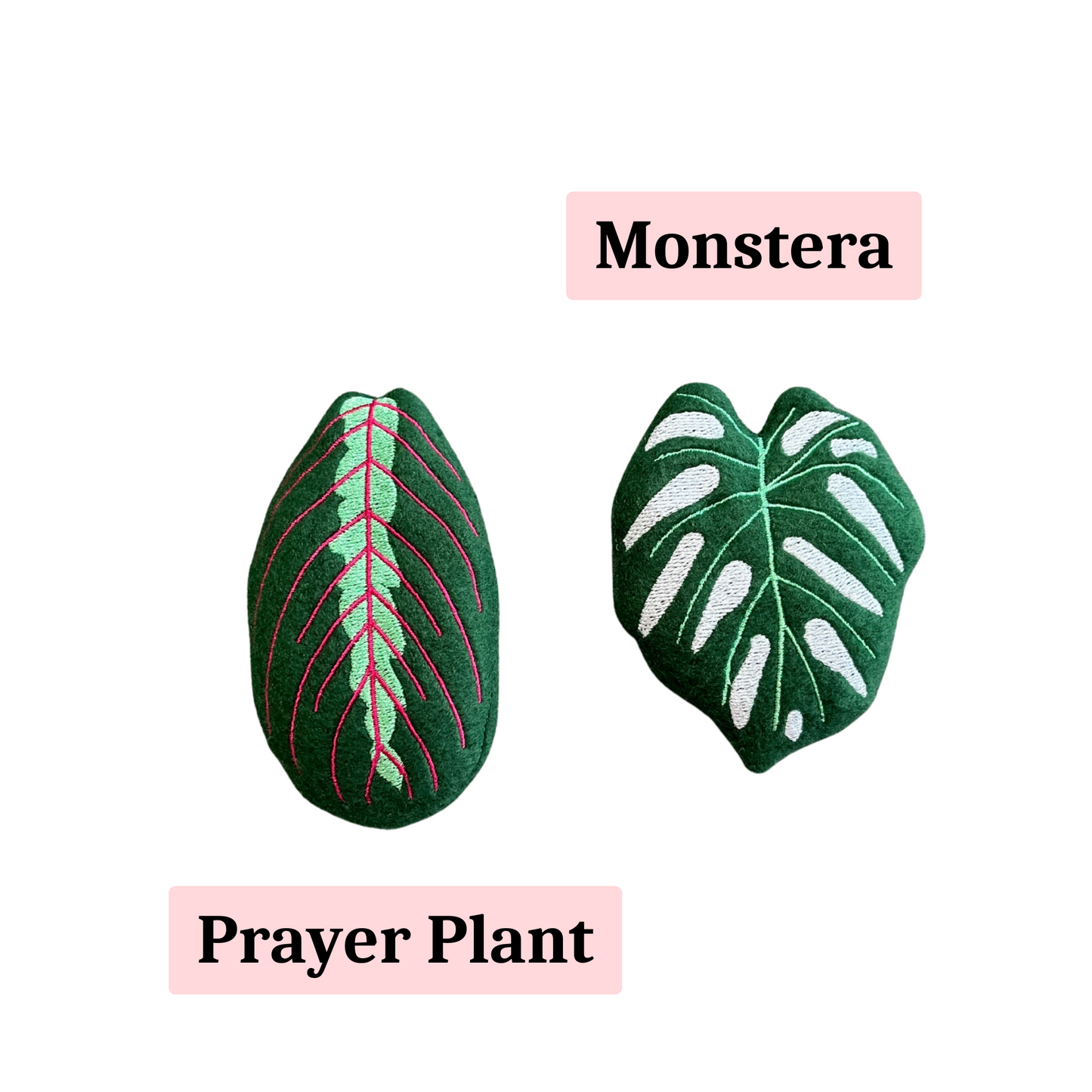 Plant Leaf Cat Toy- Monstera Prayer Plant Catnip Toy