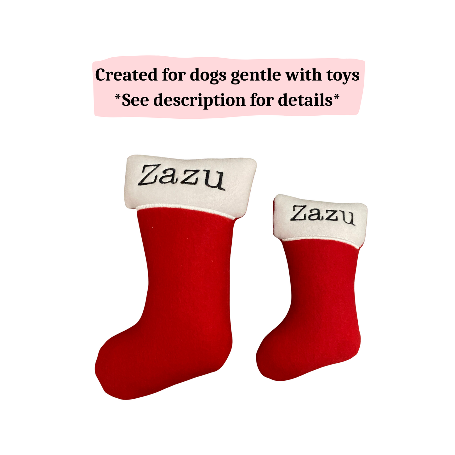 Christmas Dog Toy Pack - Personalized Custom Squeaky Toy