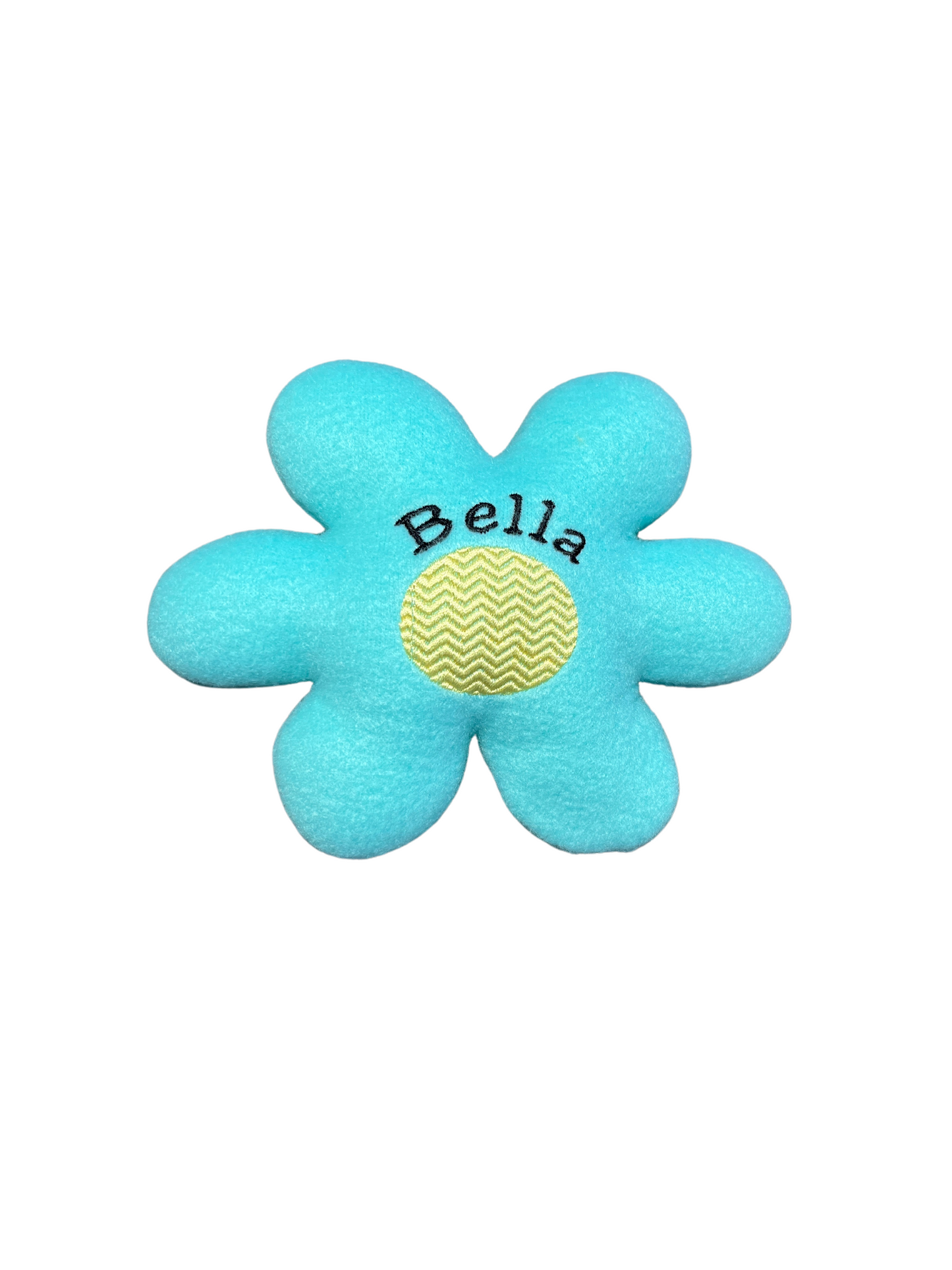 Retro Daisy Custom Dog Toy- Personalized Squeaky Flower Toy Dog Toys   