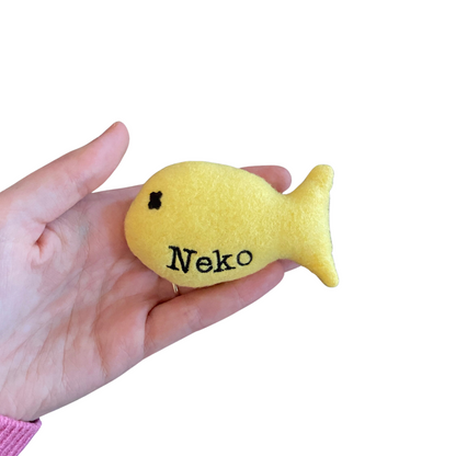 Fish Custom Cat Toy - Personalized Cat Toy Cat Toys Yellow  