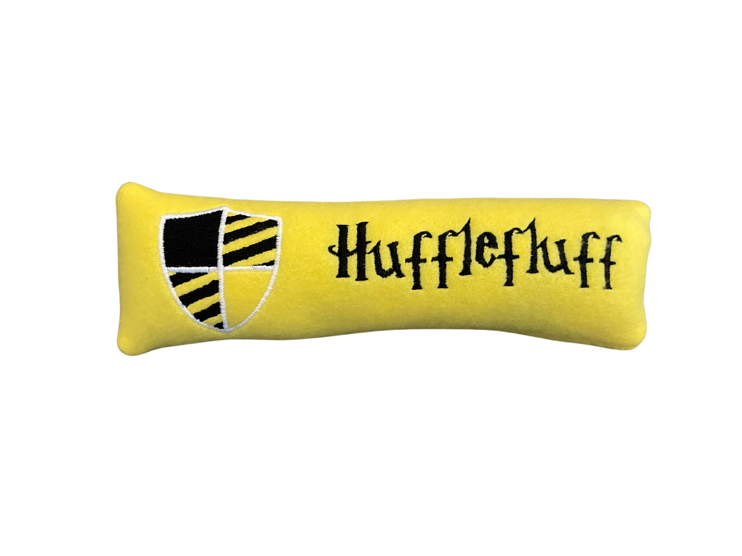 Harry Potter Custom Cat Toy- Wizard House Personalized Kicker Catnip Toy Cat Toys Hufflefluff (Yellow) No- No Name 