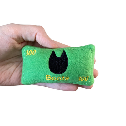 Money Custom Cat Toy - Personalized Catnip Toy Cat Toys Black  