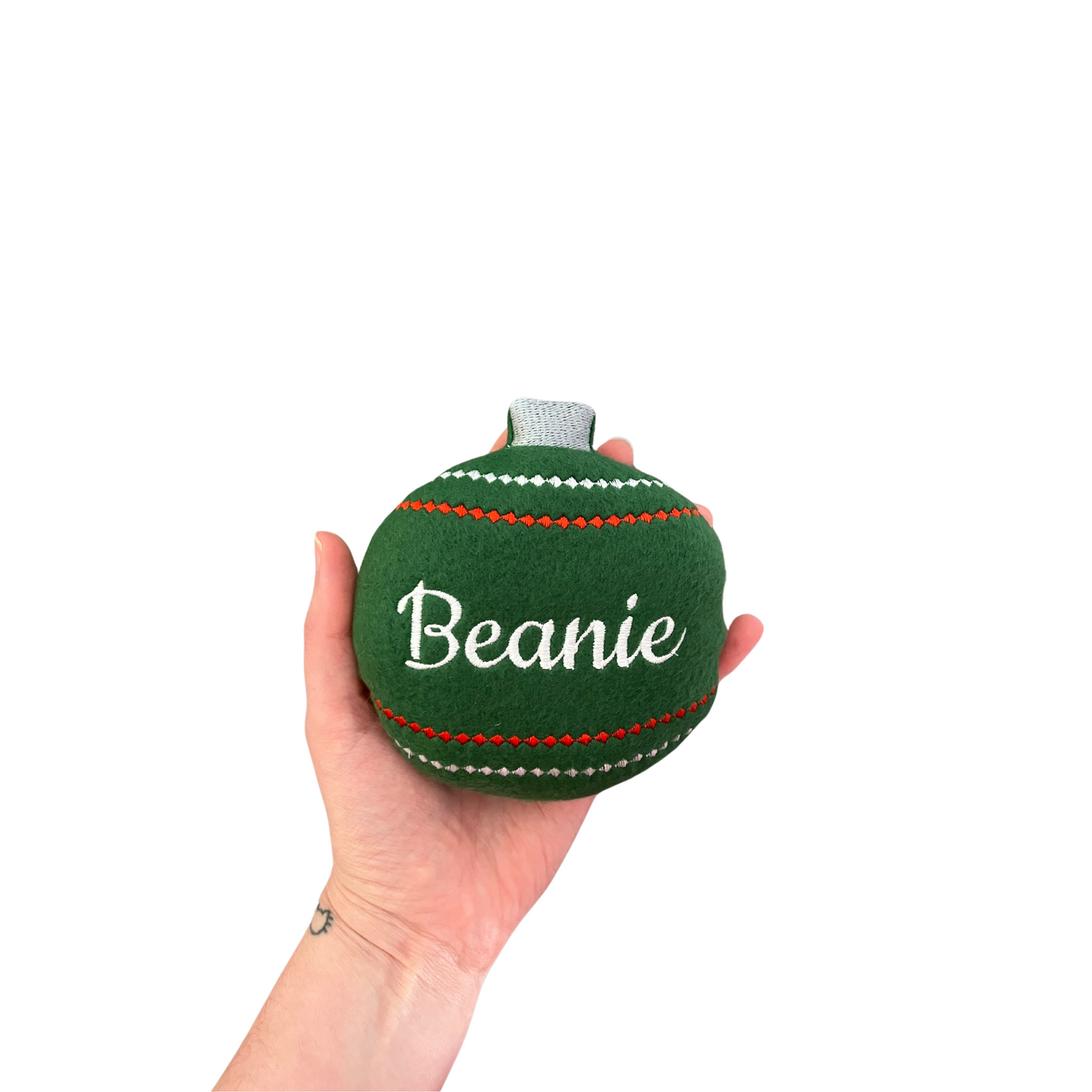 Christmas Ornament Custom Dog Toy - Personalized Holiday Squeaky Toy