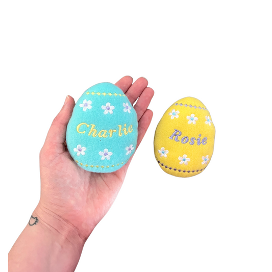 Easter Egg Custom Cat Toy - Personalized Spring Pastel Catnip Toy