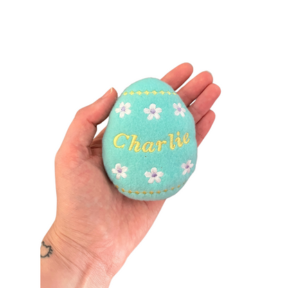 Easter Egg Custom Cat Toy - Personalized Spring Pastel Catnip Toy