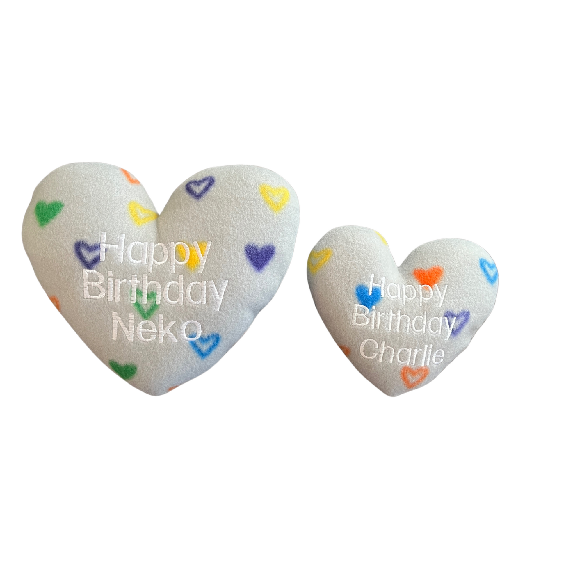 Heart Custom Dog Toy- Personalized Squeaky Birthday or Gotcha Day Toy