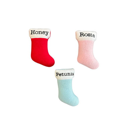 Stocking Custom Cat Toy - Personalized Christmas Catnip Toy