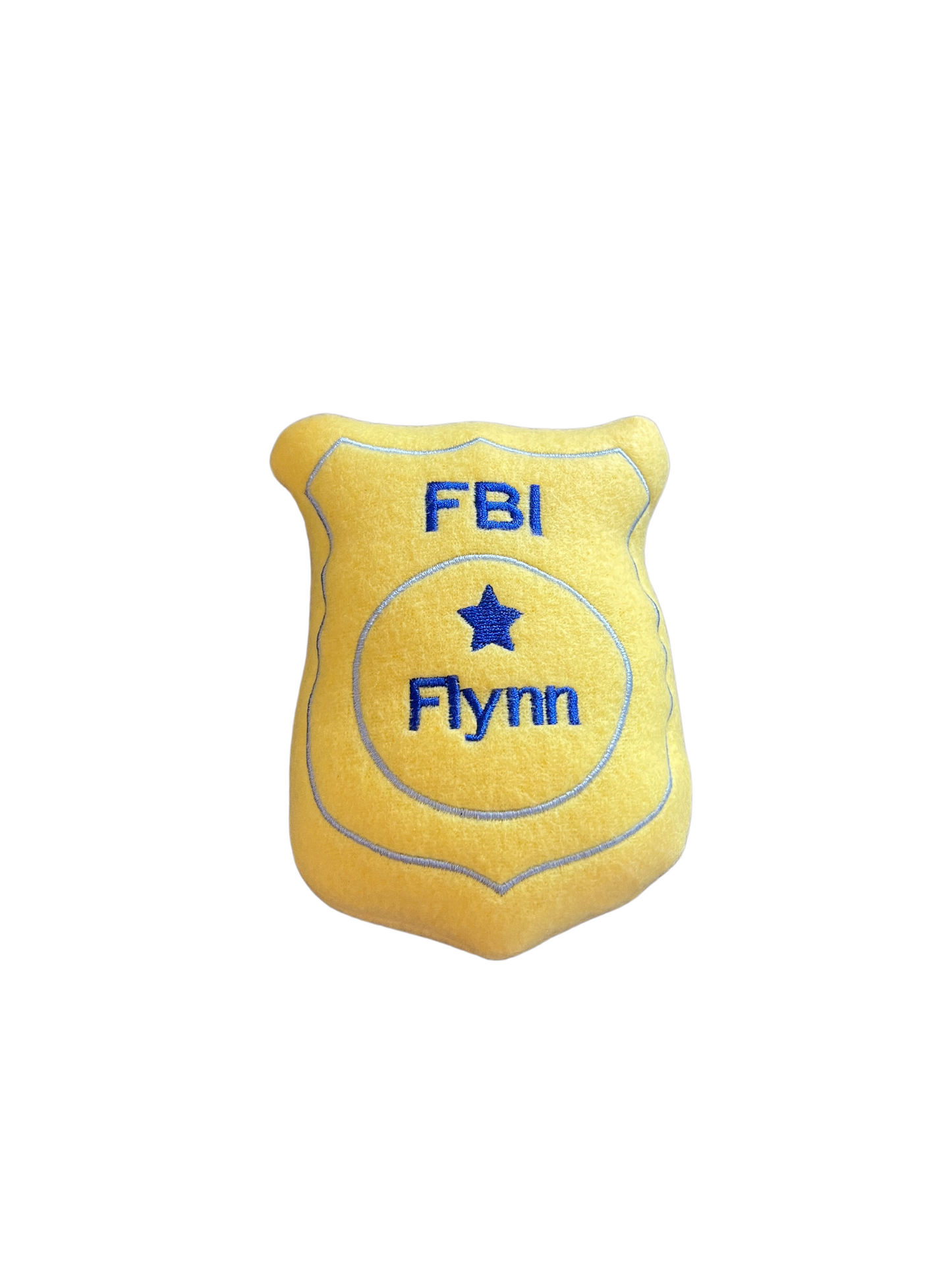 Police Badge Custom Dog Toy - Personalized Squeaky Toy Dog Toys FBI  