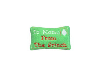 Grinch Letter Custom Cat Toy - Christmas Personalized Catnip Toy Cat Toys   