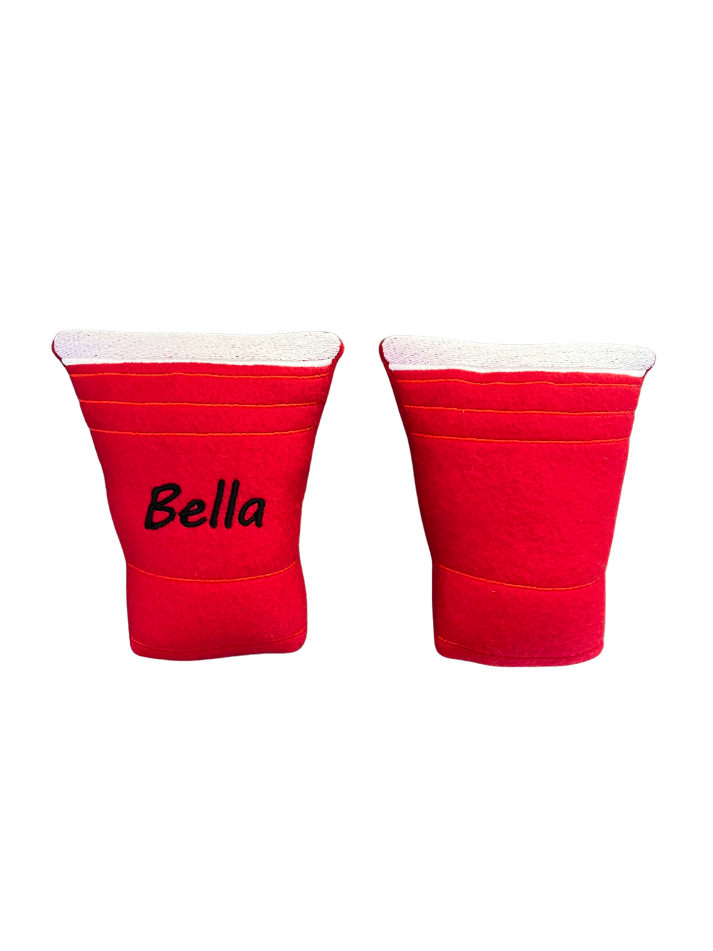 Red Beer Cup Dog Toy - Funny Personalized Squeaker Toy