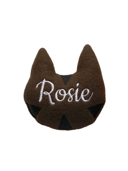 Cat Head Custom Cat Toy- Personalized Catnip Toy Cat Toys Brown Tabby  