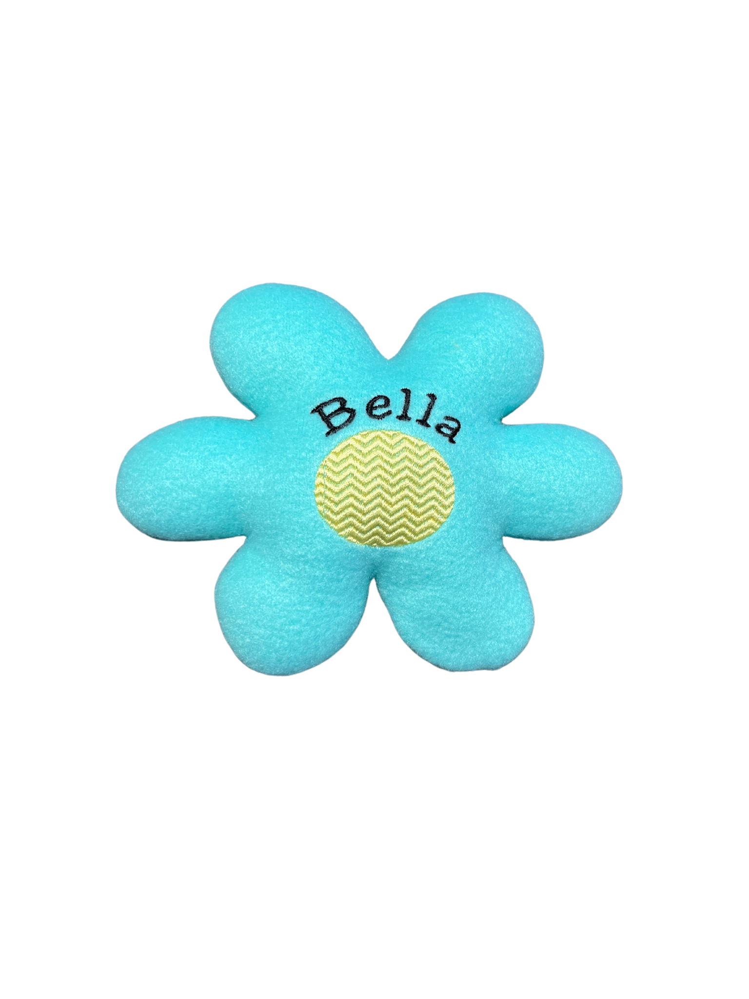 Retro Daisy Custom Dog Toy- Personalized Squeaky Flower Toy Dog Toys   