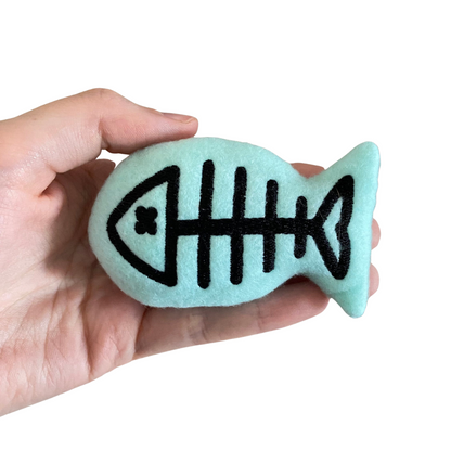 Fish Skeleton Cat Toy - Catnip Toy Cat Toys Blue  