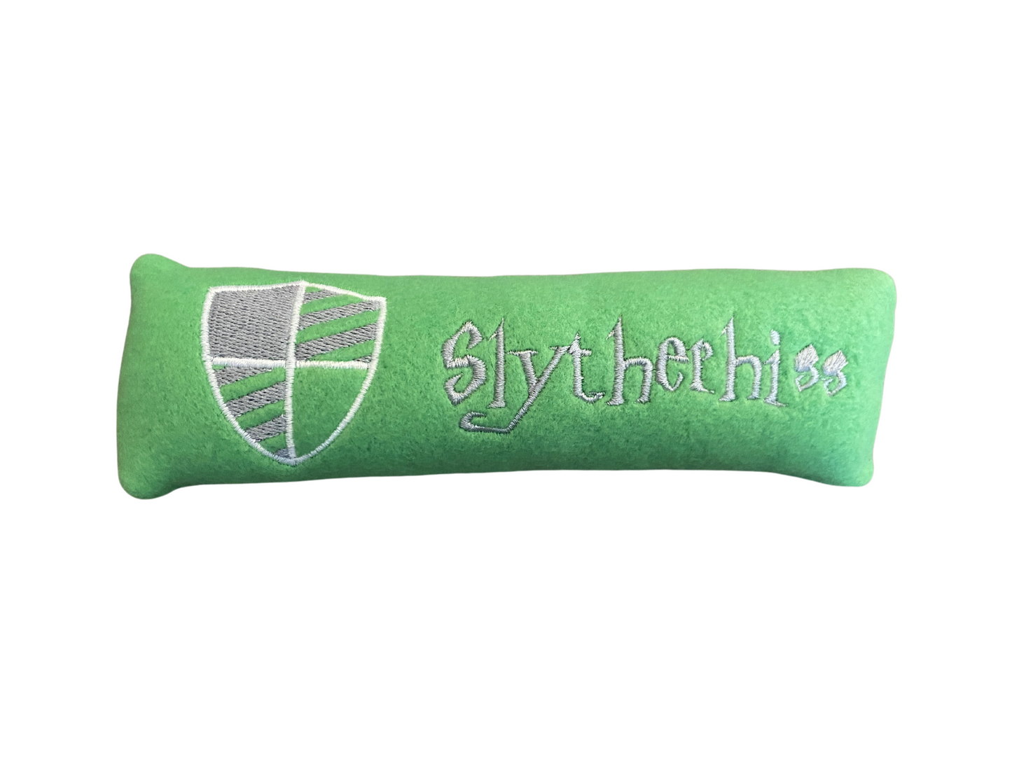 Harry Potter Custom Cat Toy- Wizard House Personalized Kicker Catnip Toy Cat Toys Slytherhiss (Green) No- No Name 