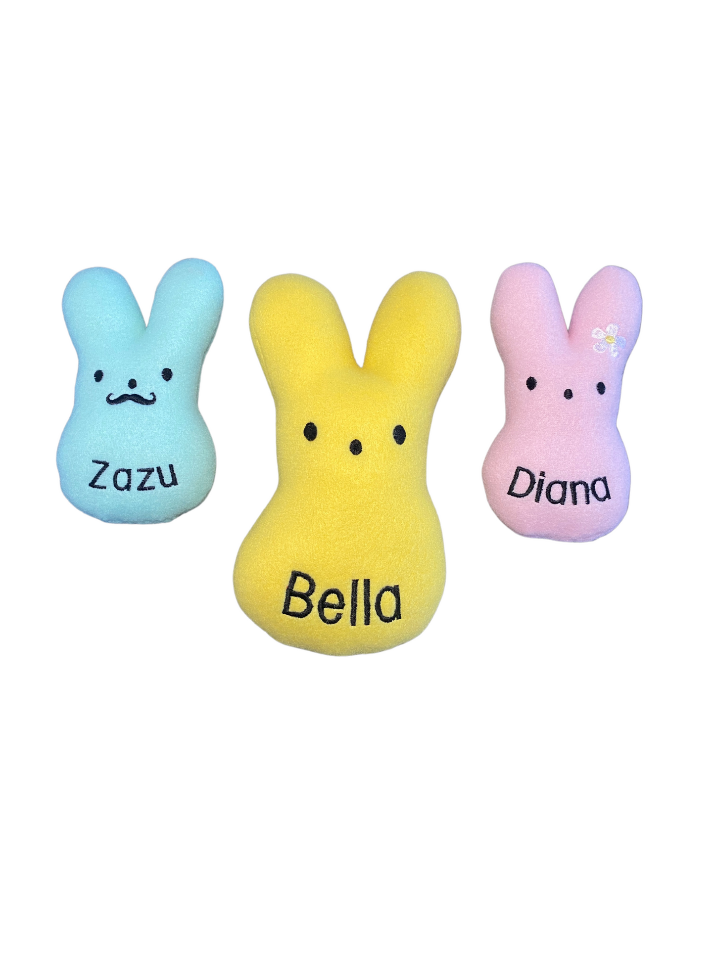 Peep Bunny Custom Dog Toy- Personalized Easter Squeaky Toy Dog Toys   