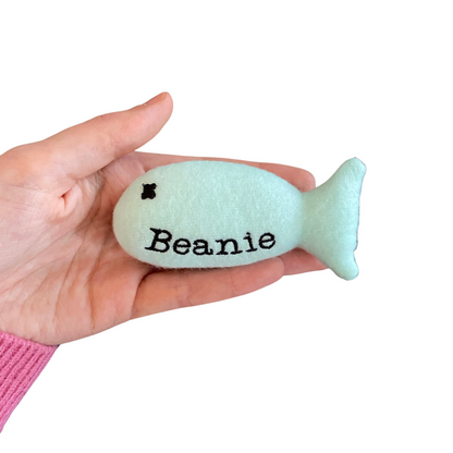 Fish Custom Cat Toy - Personalized Cat Toy Cat Toys Blue  