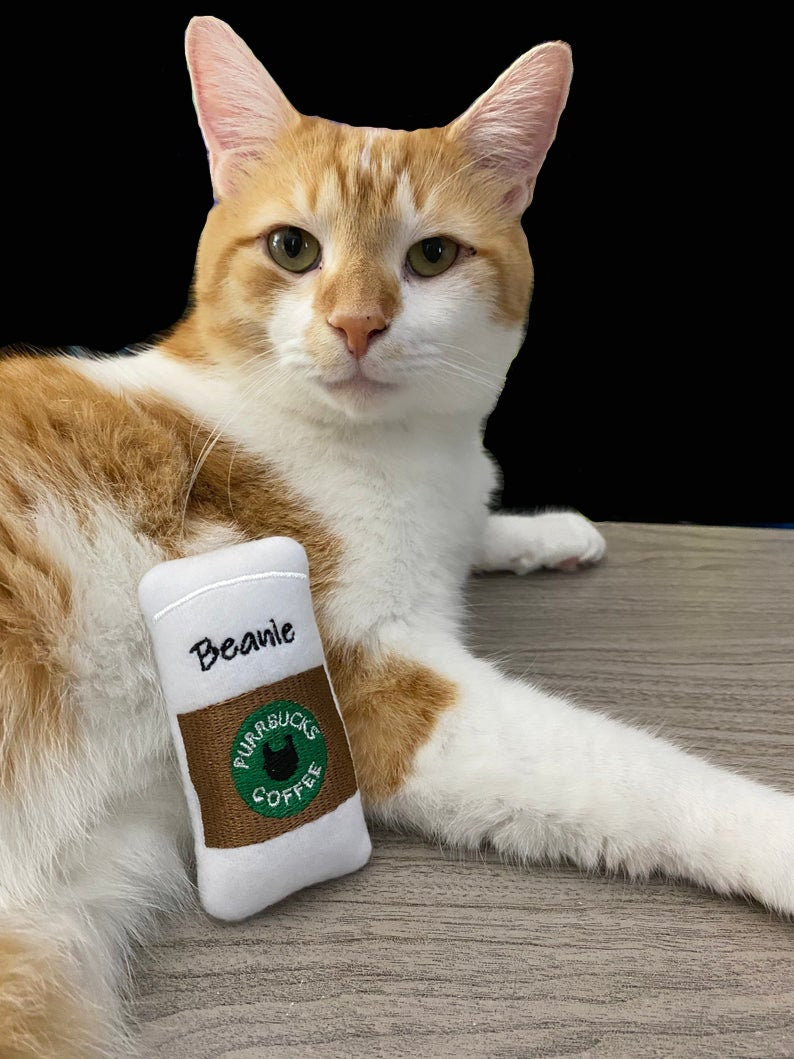 Purrbucks Coffee Custom Cat Toy - Personalized Catnip Toy Cat Toys   